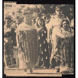 Image of welcome of the royal party at Waitangi