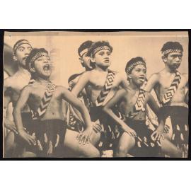 Image of young men performing Haka